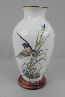 A Franklin porcelain vase