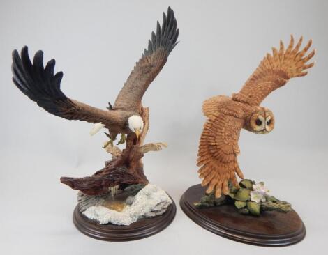 Two Country Artists painted resin figures