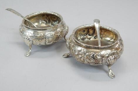 A pair of Victorian open salts