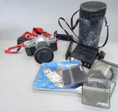 A quantity of cameras and equipment