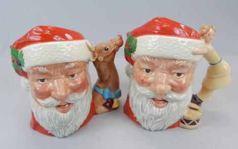 Two Royal Doulton Christmas related character jugs