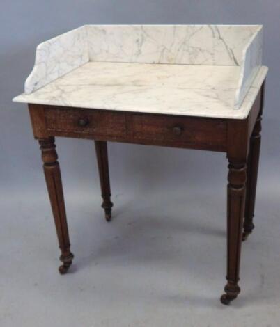 A William IV mahogany wash stand