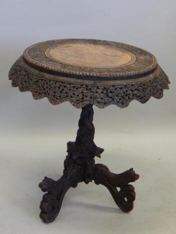 A 19thC Burmese occasional table