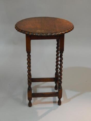 An oak occasional table