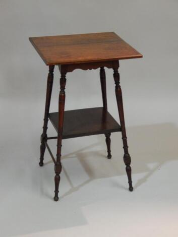 A mahogany occasional table