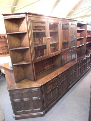 A collection of four Ercol display units