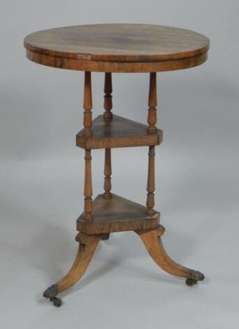 An early Victorian rosewood occasional table