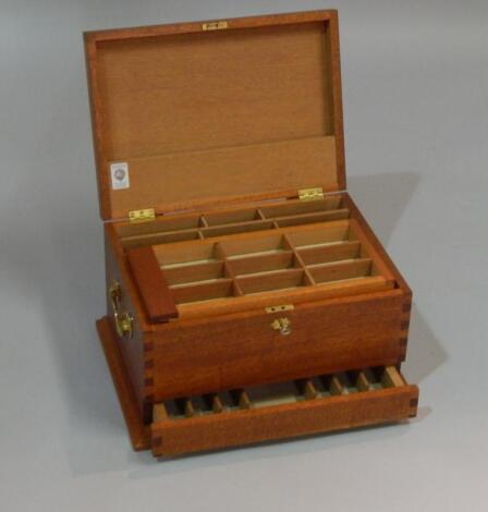 A mahogany work box