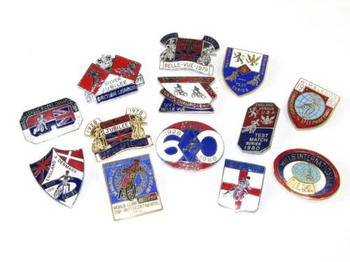 Vintage Speedway enamel badges