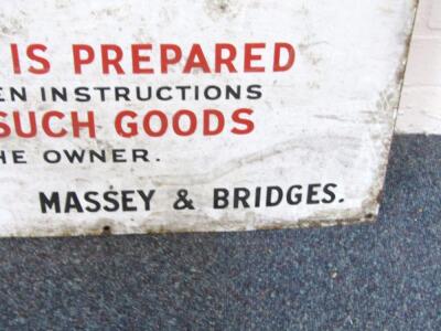 A Motor Agents Association Garage Conditions sign - 2