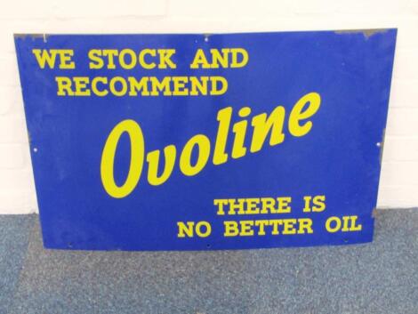 An Ovoline enamel sign