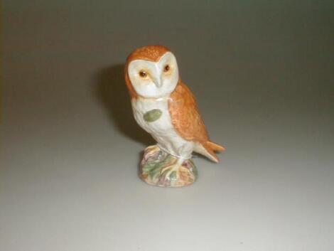 A Beswick Barn Owl, model no 1046A with split tail feathers,