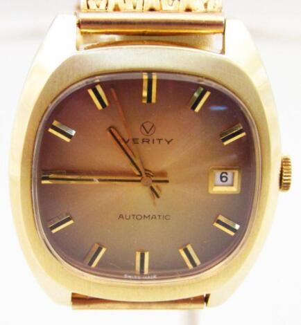 A gentleman's Verity automatic wristwatch