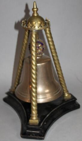 A unusual Rotary Club related table bell