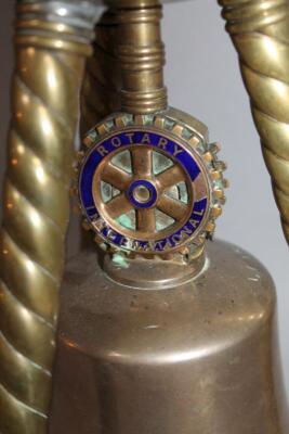 A unusual Rotary Club related table bell - 2