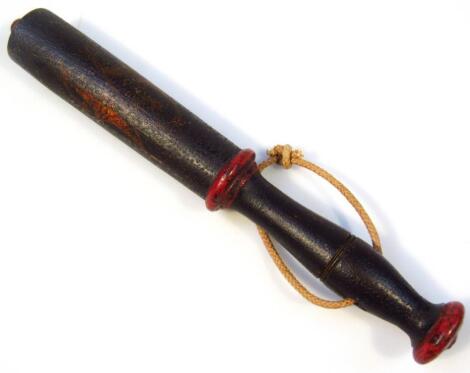 A 19thC officer's cosh truncheon