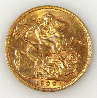 An Edward VII gold full sovereign