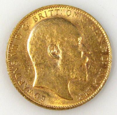 An Edward VII gold full sovereign - 2