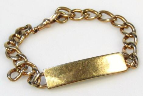 A 9ct gold bracelet