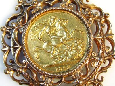 A Victorian gold double sovereign - 2