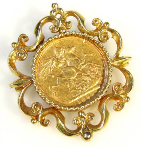 A Victorian gold sovereign