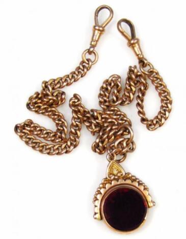 A Victorian Albert watch chain