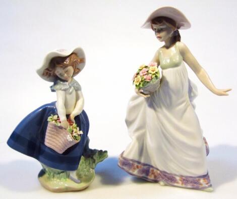 Two Lladro porcelain figures