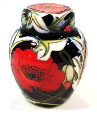A Moorcroft pottery Wilverley ginger jar and cover by Rachel Bishop