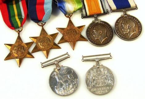 A part WWI and WW2 medal group