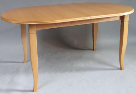 A modern light wood table