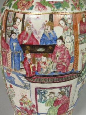 A 19thC Chinese famille rose porcelain vase - 9