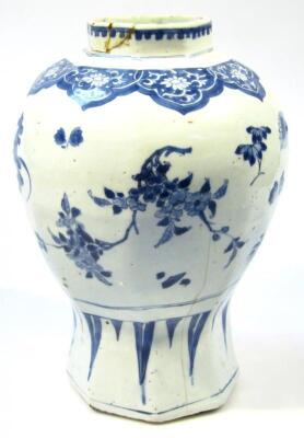 An 18thC Chinese design blue and white porcelain vase - 4