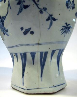 An 18thC Chinese design blue and white porcelain vase - 8