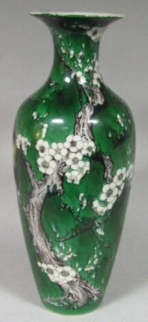 A Chinese late Qing period porcelain vase