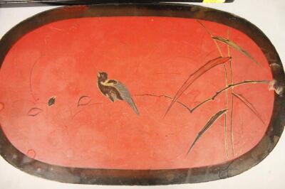 A 19thC Japanese Meiji period lacquered stand - 4