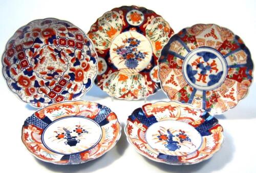 Various Imari plates