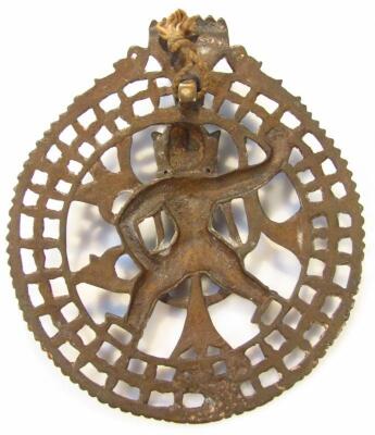 An Indian metal plaque - 2