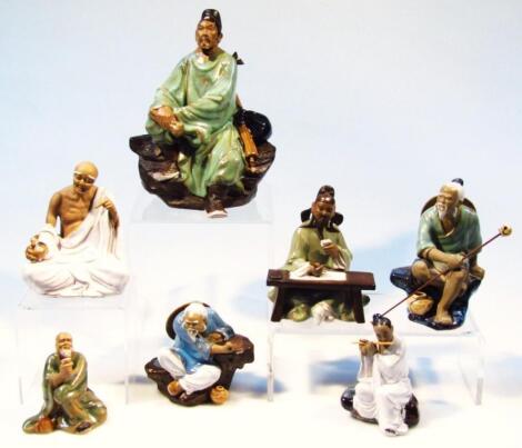 Various modern Chinese pottery figures