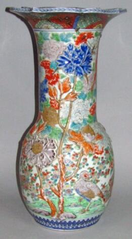 A Japanese Arita baluster vase