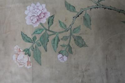 A 19thC Chinese silk panel - 2