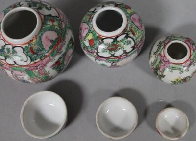 Various Cantonese semi porcelain - 5