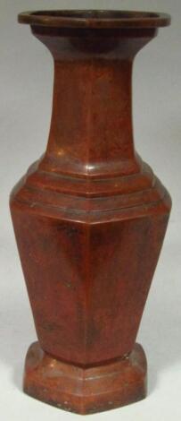 A 19thC bronze vase