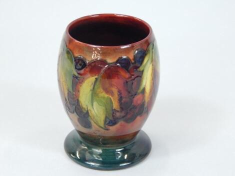 A Moorcroft flambe vase