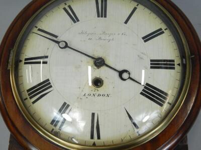 A 19thC drop dial clock - 2