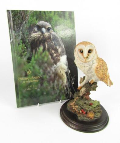 A Country Artists figure of a barn owl