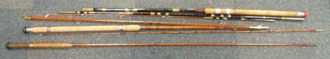 A James Aspindale and Sons Dalesman three piece split cane fishing rod