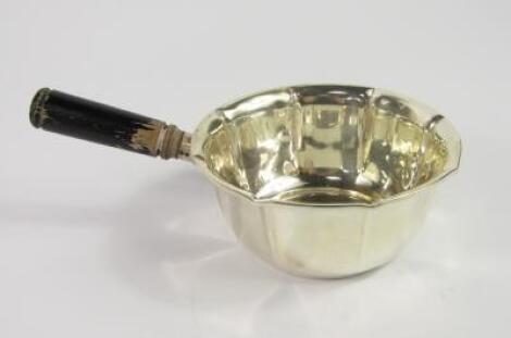 A Danish silver fluted saucepan