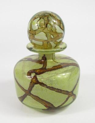 A Michael Harris Mdina glass decanter and stopper