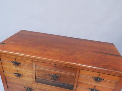 A Victorian walnut chest of drawers - 2