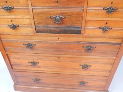 A Victorian walnut chest of drawers - 3